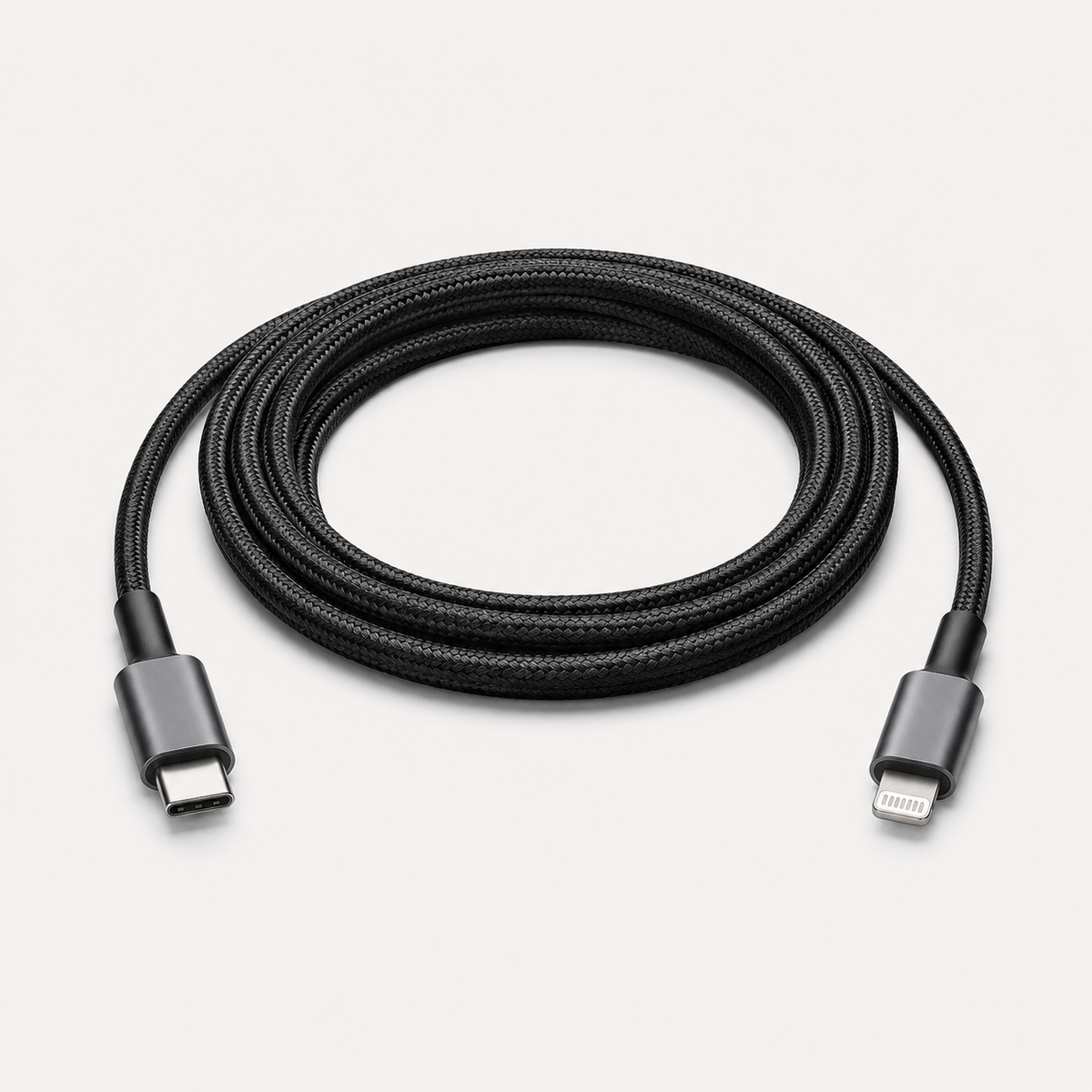Braided USB-C to Lightning cable 2m