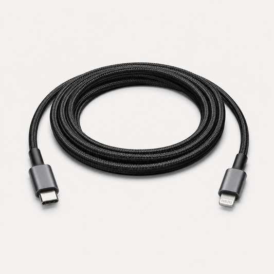 Braided USB-C to Lightning cable 2m